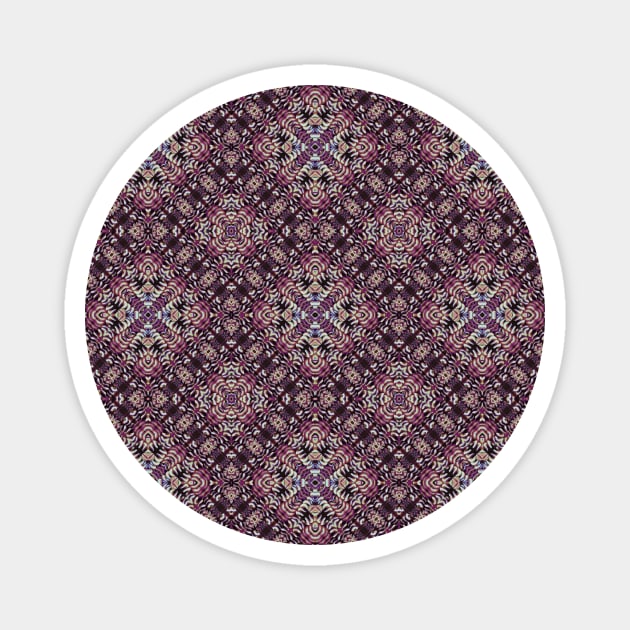 Complex Burgundy Pattern Magnet by Amanda1775